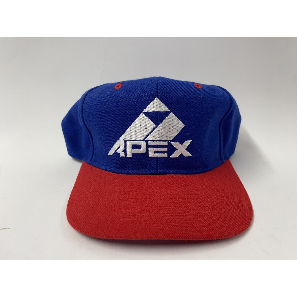 Vintage Apex One Snapback Hat One Size Red White & Blue